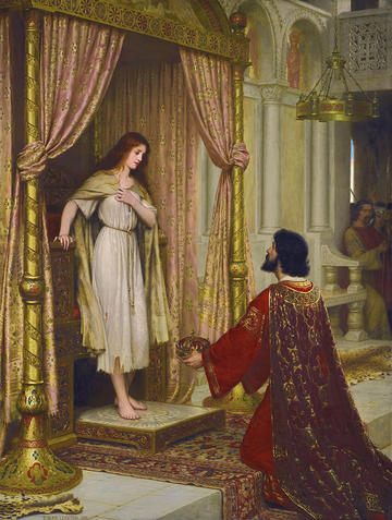 leighton the king and the beggar maid