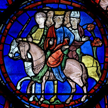 chartres bay 07 charlemagne panel